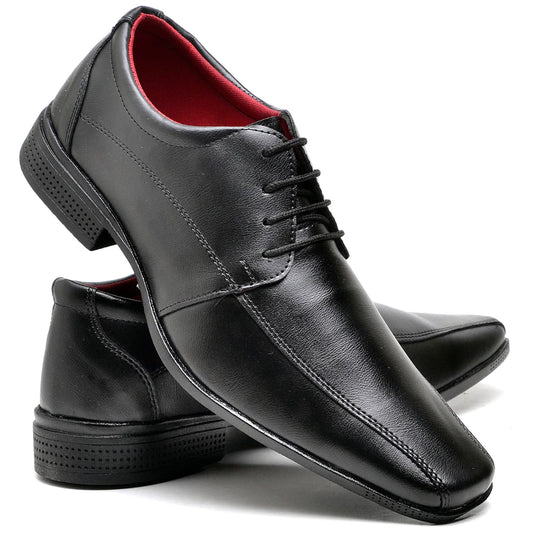 Sapato Social Sport Fino Preto de Amarrar